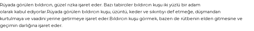 Molla Cami'ye Göre Rüyada Bıldırcın Görmek