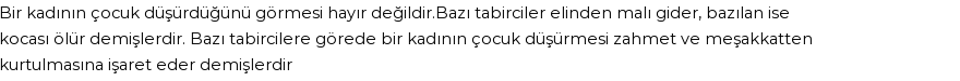 Molla Cami'ye Göre Rüyada Çocuk Düşürmek Görmek