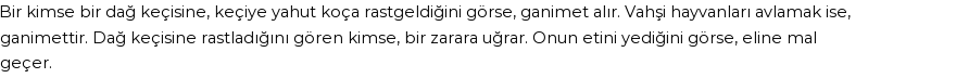 Molla Cami'ye Göre Rüyada Dağ Keçisi Görmek