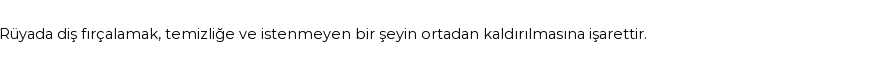Molla Cami'ye Göre Rüyada Diş Fırçalamak Görmek