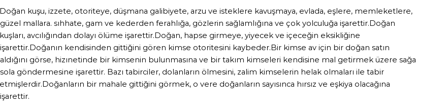 Molla Cami'ye Göre Rüyada Doğan Kuşu Görmek