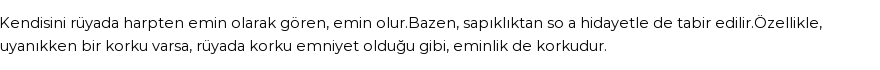 Molla Cami'ye Göre Rüyada Harpten Eminlik Görmek