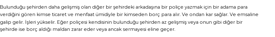 Molla Cami'ye Göre Rüyada Poliçe Görmek