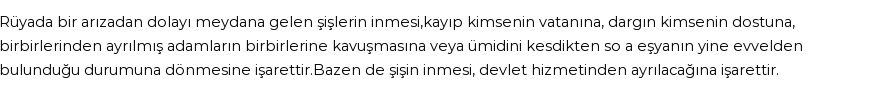 Molla Cami'ye Göre Rüyada Şişlerin İnmesi Görmek