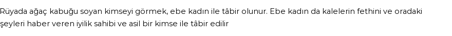 Nablusi'ye Göre Rüyada Ağaç Kabuğu Soymak Görmek