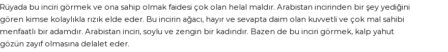 Nablusi'ye Göre Rüyada Arabistan İnciri Görmek