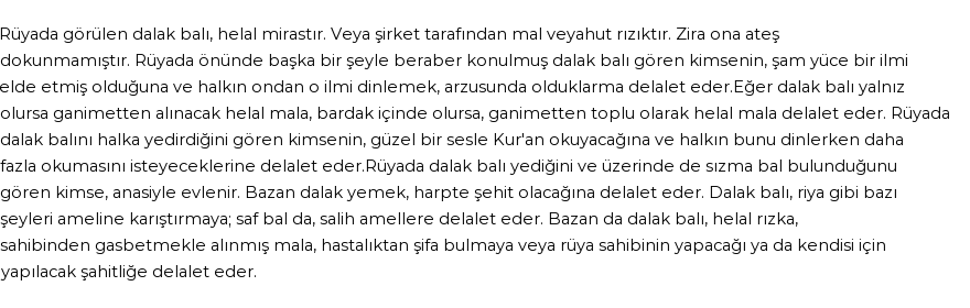 Nablusi'ye Göre Rüyada Dalak Balı Görmek