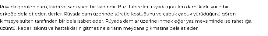 Nablusi'ye Göre Rüyada Dam Görmek