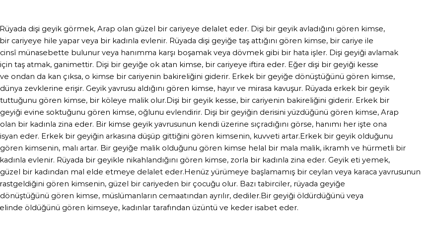 Nablusi'ye Göre Rüyada Dişi Geyik Görmek