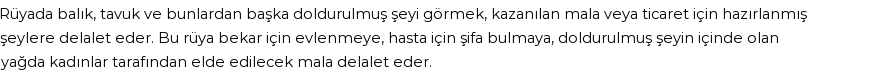 Nablusi'ye Göre Rüyada Doldurulmuş Şeyler Görmek