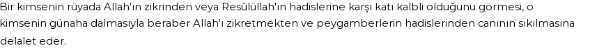 Nablusi'ye Göre Rüyada Kalp Katılığı Görmek