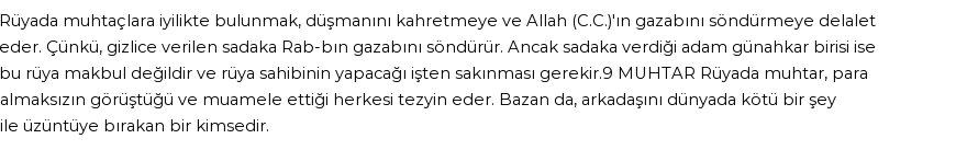 Nablusi'ye Göre Rüyada Muhtaçlara İyilik Yapmak Görmek