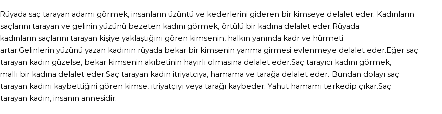 Nablusi'ye Göre Rüyada Saç Tarayıcısı Görmek