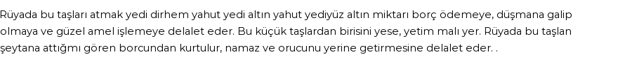 Nablusi'ye Göre Rüyada Şeytana Atılan Taşlar Görmek