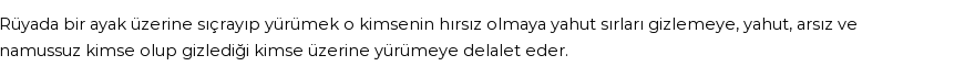 Nablusi'ye Göre Rüyada Tek Ayak Sıçrayıp Yürümek Görmek