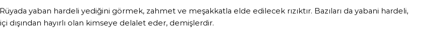 Nablusi'ye Göre Rüyada Yaban Hardalı Görmek