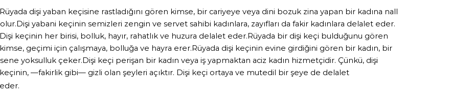 Nablusi'ye Göre Rüyada Yaban Keçisinin Dişisi Görmek