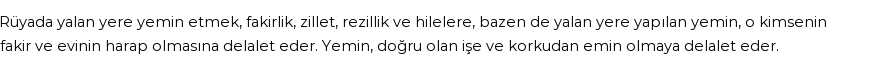 Nablusi'ye Göre Rüyada Yalan Yemin Görmek