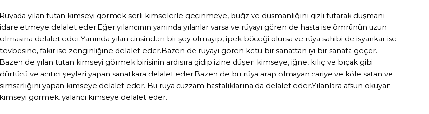 Nablusi'ye Göre Rüyada Yılan Tutan Görmek