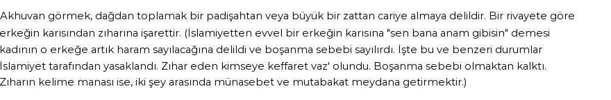 Seyyid Süleyman'a Göre Rüyada Akhuvan Görmek