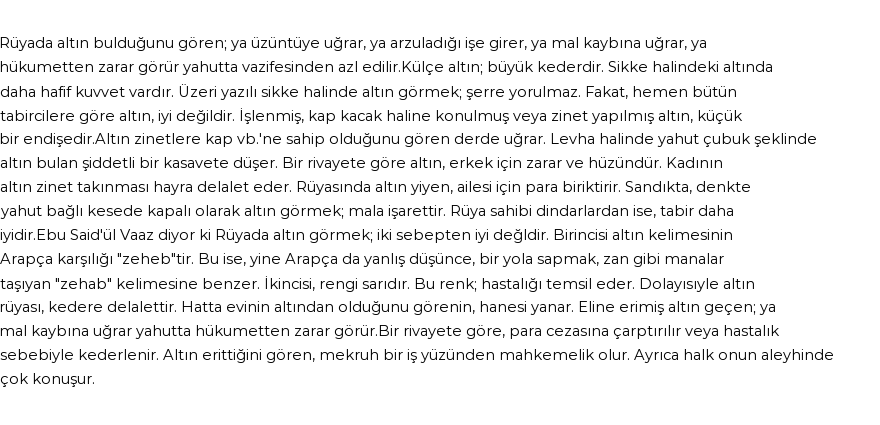 Seyyid Süleyman'a Göre Rüyada Altın Ve Altın Lira Görmek