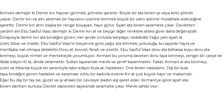 Seyyid Süleyman'a Göre Rüyada Atların Rengi Görmek