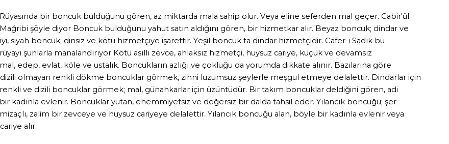 Seyyid Süleyman'a Göre Rüyada Boncuk Görmek