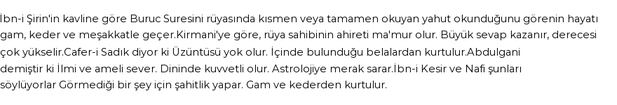 Seyyid Süleyman'a Göre Rüyada Buruç Suresi Görmek
