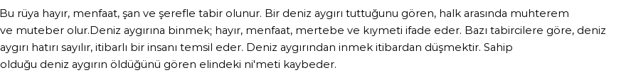 Seyyid Süleyman'a Göre Rüyada Deniz Aygırı Görmek