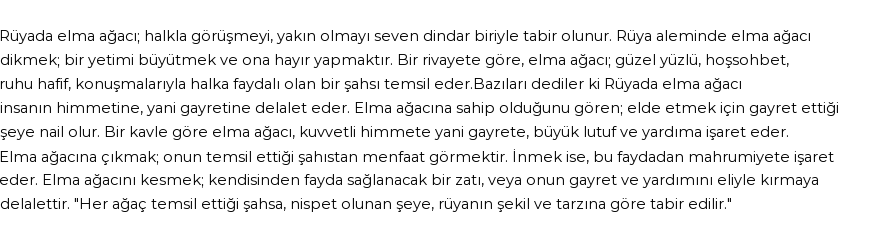 Seyyid Süleyman'a Göre Rüyada Elma Ağacı Görmek