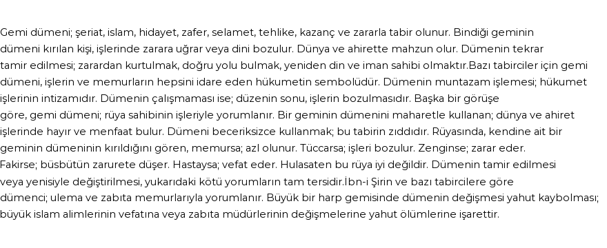 Seyyid Süleyman'a Göre Rüyada Gemi Dümeni Görmek