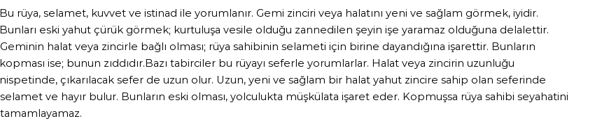 Seyyid Süleyman'a Göre Rüyada Gemi Halatı Görmek