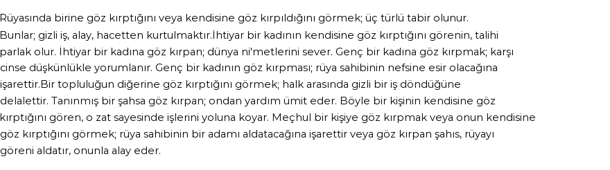 Seyyid Süleyman'a Göre Rüyada Göz Kırpmak Görmek