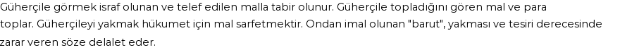 Seyyid Süleyman'a Göre Rüyada Güherçile Görmek