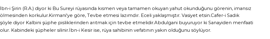 Seyyid Süleyman'a Göre Rüyada Naziat Suresi Görmek