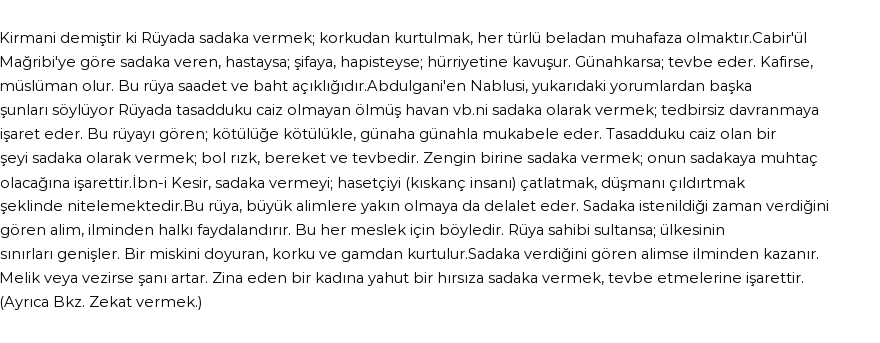 Seyyid Süleyman'a Göre Rüyada Sadaka Görmek