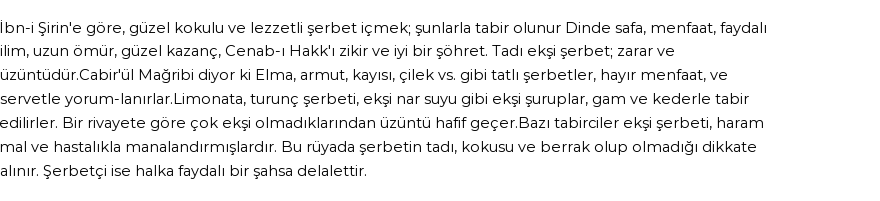 Seyyid Süleyman'a Göre Rüyada Şerbet, Şerbetçi Görmek