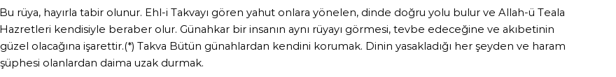 Seyyid Süleyman'a Göre Rüyada Takva Görmek