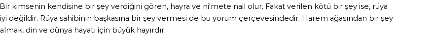 Seyyid Süleyman'a Göre Rüyada Vermek Ve Almak Görmek