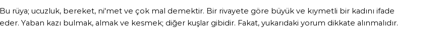 Seyyid Süleyman'a Göre Rüyada Yaban Kazı Görmek