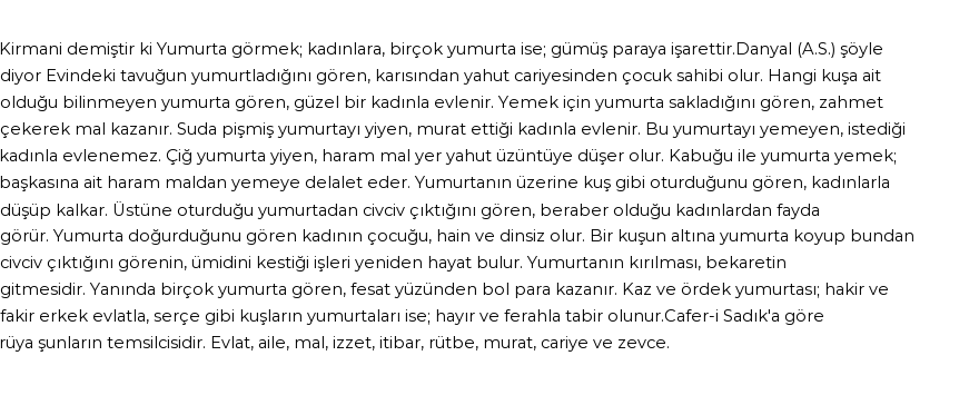 Seyyid Süleyman'a Göre Rüyada Yumurta Görmek