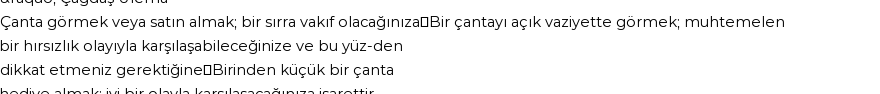 Tiflisi'ye Göre Rüyada Çanta ve Bavul Görmek