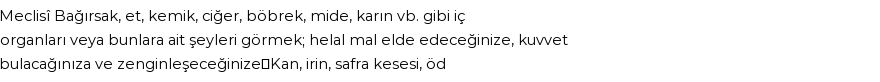 Tiflisi'ye Göre Rüyada İç Organlar Görmek